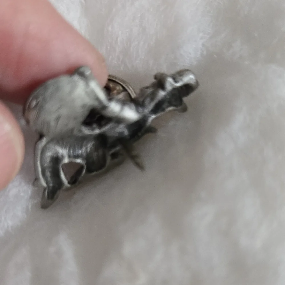 Pewter Artisan Gold Panner Tie Pin - Picture 3 of 4